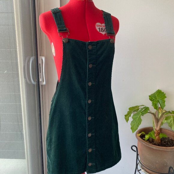Corduroy Overall Dress - Picture 1 of 6